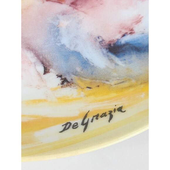 Spring Blossoms Children Of The Sun Year 1987 Fine China 8 1/2" Plate Wall Decor - Picture 10 of 13